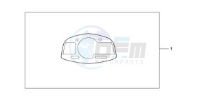 CBR600RRA E drawing METER PANEL