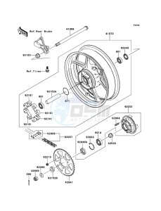 VERSYS_ABS KLE650DEF XX (EU ME A(FRICA) drawing Rear Hub