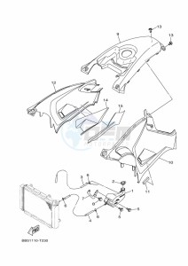 YFM450FWBD KODIAK 450 (BB5M) drawing SIDE COVER