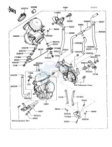 VN750 A [VULCAN 750] (A6-A9) [VULCAN 750] drawing CARBURETOR