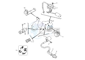 XC CYGNUS R 125 drawing ELECTRICAL DEVICES