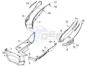 Carnaby 125 4t e3 drawing Side cover - Spoiler