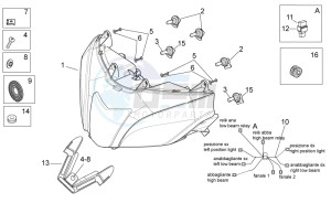 RSV4 1000 APRC Factory ABS (AU, CA, EU, J, RU, USA) drawing Headlight