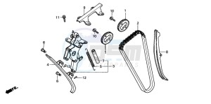 CBX750P2 drawing CAM CHAIN/TENSIONER