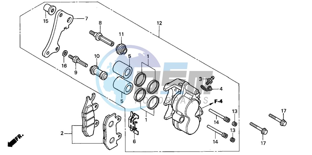 FRONT BRAKE CALIPER