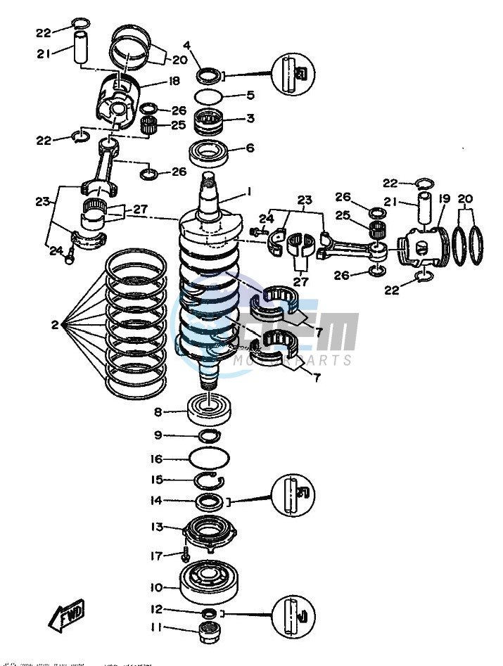 CRANKSHAFT--PISTON