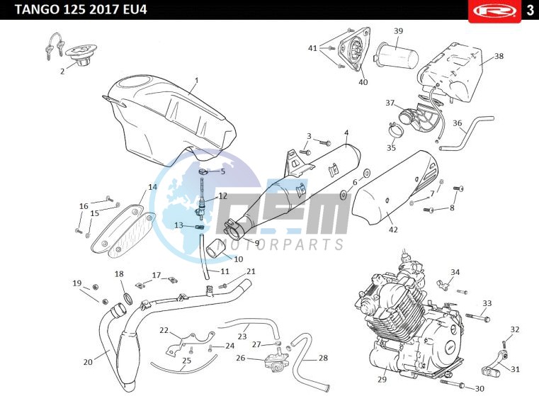 TANK-EXHAUST-COMPLET ENGINE