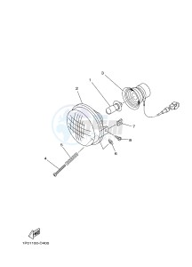 YFM700FWB KODIAK 700 KODIAK 700 (B16J) drawing HEADLIGHT