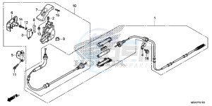 VFR1200XDLF CrossTourer - VFR1200X Dual Clutch 2ED - (2ED) drawing PARKING BRAKE LEVER