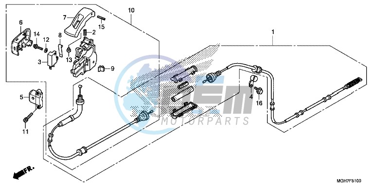 PARKING BRAKE LEVER