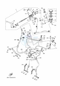 MT-10 MTN1000 (B5Y1) drawing FRONT MASTER CYLINDER