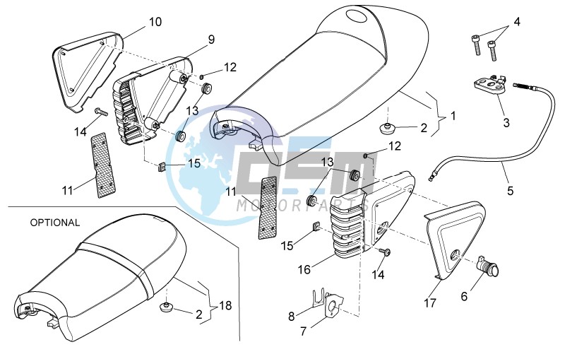 Saddle-Central body