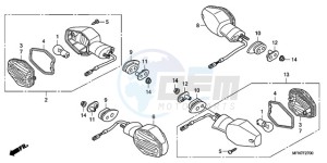 CB1000R9 Australia - (U) drawing WINKER