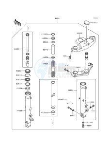 ZX 600 D [NINJA ZX-6] (D2-D4) [NINJA ZX-6] drawing FRONT FORK