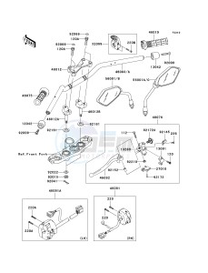 ZR 1000 B [Z1000] (7F-8F) 0B8F drawing HANDLEBAR