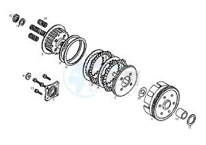 DXR QUAD - 250 cc drawing CLUTCH