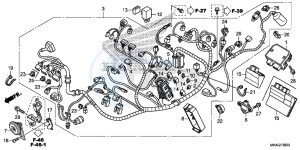 NC750SDG NC750X Europe Direct - (ED) drawing WIRE HARNESS