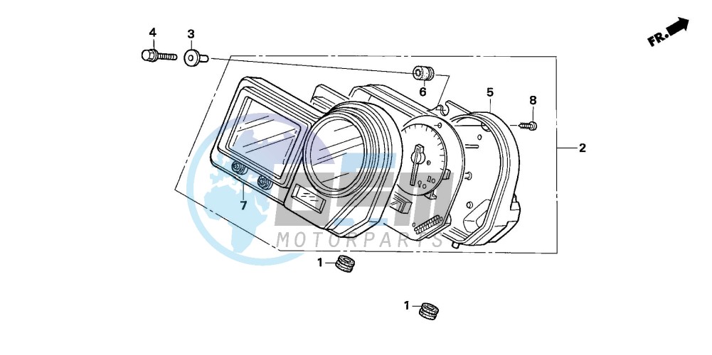 METER (CBR900RRY,1/RE1)