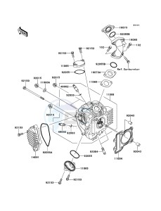 KLX110 KLX110CBF EU drawing Cylinder Head