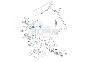 YZ F 450 drawing STAND-FOODREST