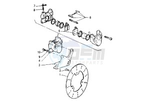 SZR 660 drawing REAR BRAKE CALIPER