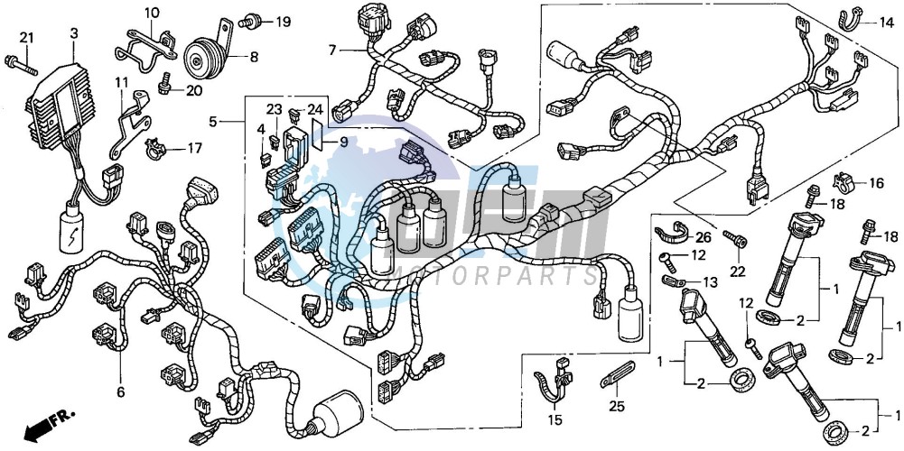 WIRE HARNESS (VFR800)