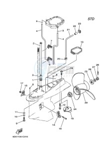 Z300AETOU drawing LOWER-CASING-x-DRIVE-2