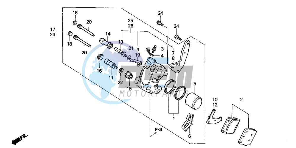 FRONT BRAKE CALIPER