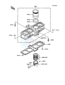 ZX 600 C [NINJA 600R] (C10) [NINJA 600R] drawing CYLINDER_PISTON-- S- -