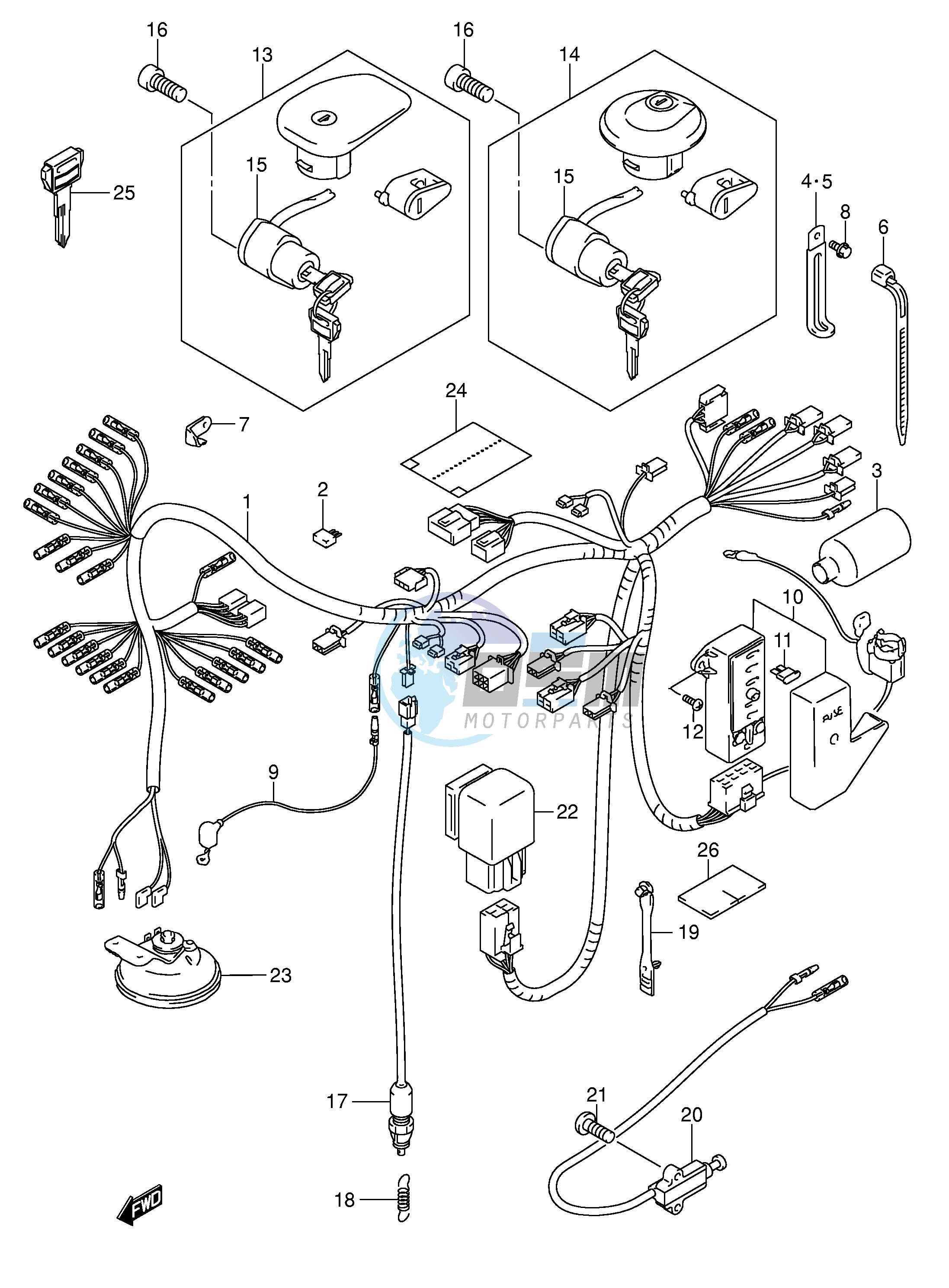 WIRING HARNESS (MODEL K5)