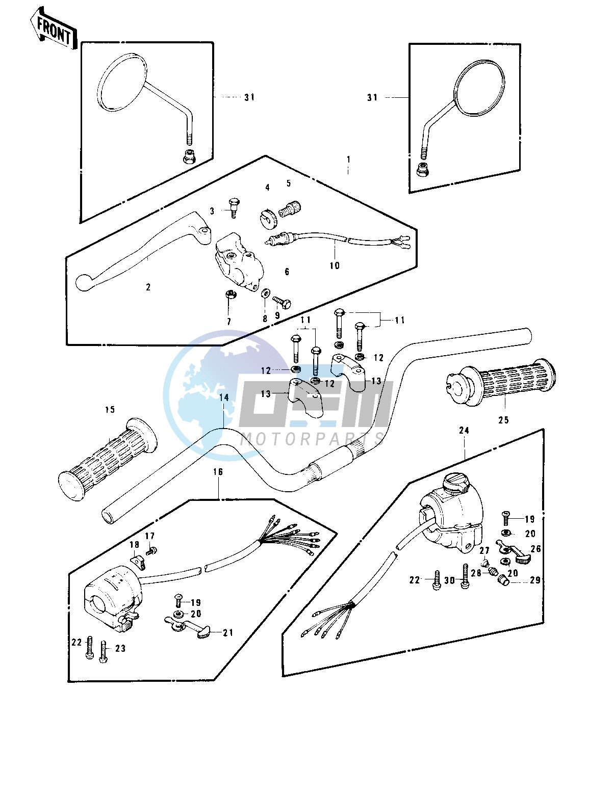 HANDLEBAR -- 77-78 B1_B2- -