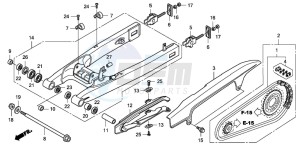 CBF1000A drawing SWINGARM