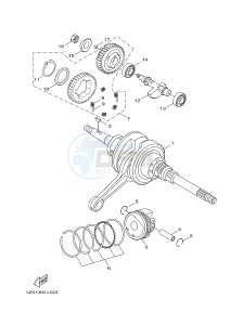 HW151 XENTER 150 (52S3) drawing CRANKSHAFT & PISTON