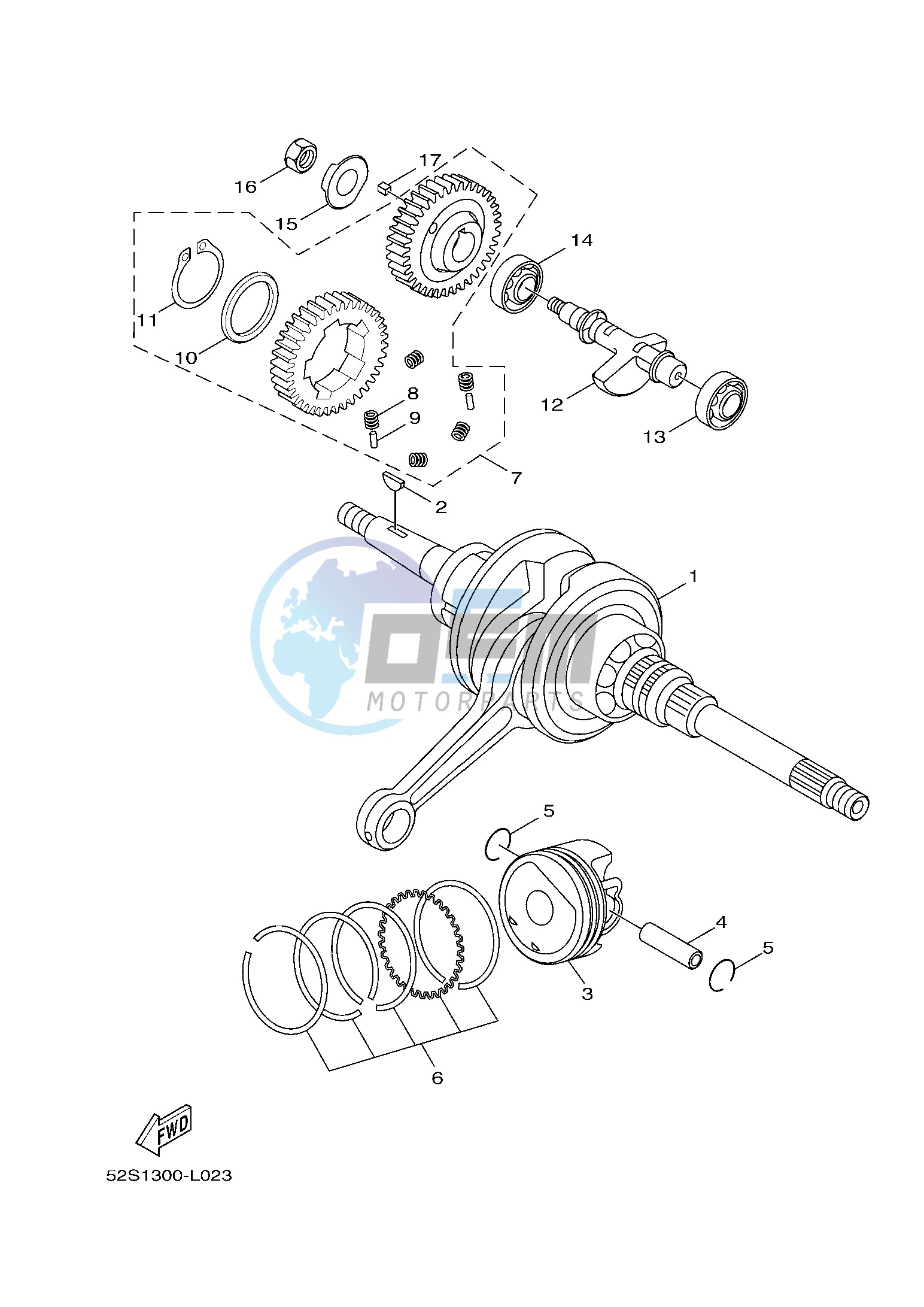 CRANKSHAFT & PISTON