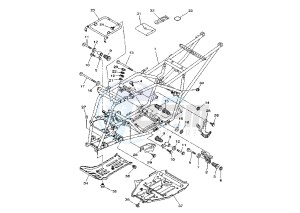 YFM FW KODIAK 400 drawing FRAME