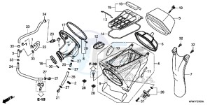 CRF250RF CRF250R Europe Direct - (ED) drawing AIR CLEANER