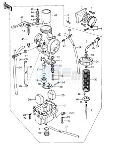 KX 125 A [KX125] (A6) [KX125] drawing CARBURETOR -- 80 A6- -