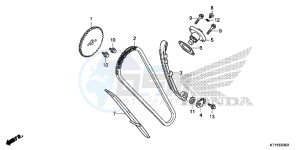 CBR125RF CBR125R 2ED - (2ED) drawing CAM CHAIN/TENSIONER