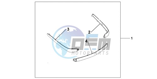 CHROME TRUNK MOUL