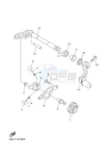 WR450F (2GC7 2GC8 2GC9 2GC9) drawing SHIFT SHAFT