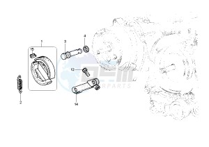 ET4 125-150 drawing Rear brake shoes