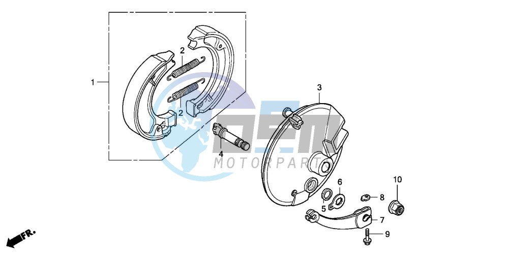 FRONT BRAKE PANEL