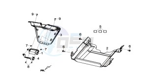 JOYMAX 125I ABS drawing UNDERTAIL / COOLER COWLING