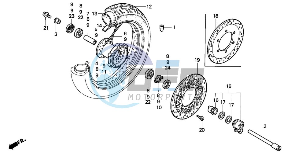 FRONT WHEEL (VT1100C2)