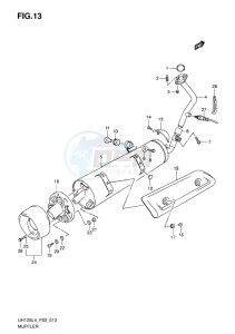 UH125 ABS BURGMAN EU drawing MUFFLER