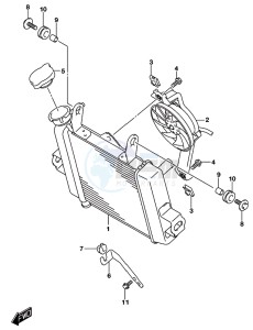 GSX-S125 drawing RADIATOR