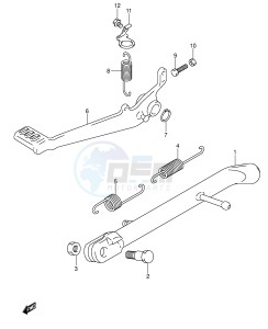 RV125 (E19) VanVan drawing STAND