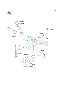 JT 1100 G[1100 STX D.I.] (G1 ) [1100 STX D.I.] drawing OIL TANK