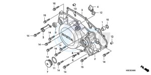 CRF150RB9 Europe Direct - (ED / T19 2ED) drawing R. CRANKCASE COVER