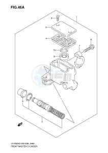 LT-F250 (E3-E28) drawing FRONT MASTER CYLINDER (MODEL K6)